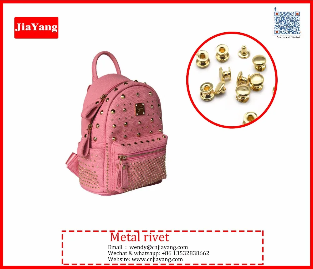 Латунь никель черный 6 мм единой заклепки cap для браслета