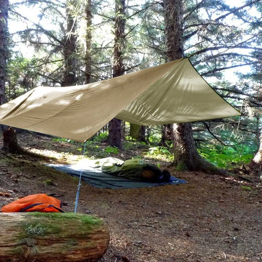 Telo Per Amaca 3x3 Mt - Rain Fly Impermeabile E Leggero Per Campeggio, Zaino In Spalla, Mosquito Net Copertura