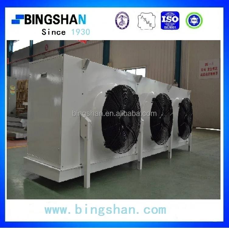 Промышленные из нержавеющей стали трубы горячего газа размораживания al fin два вентилятора воздушный охладитель