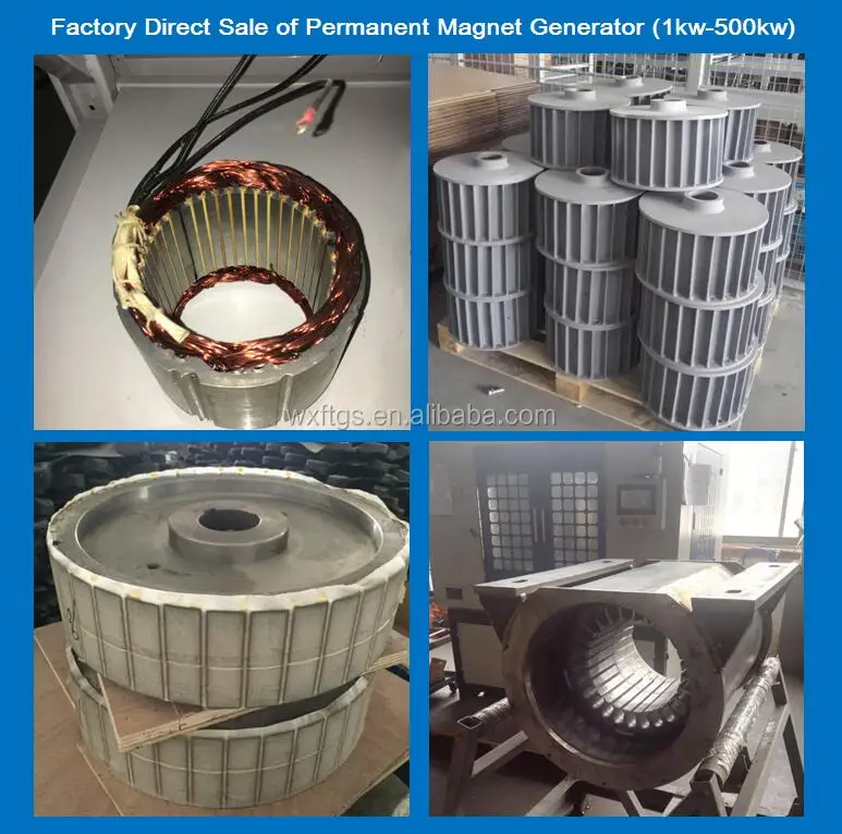 Free Energy Wind Power Generator and Hydro Type 20kw 170rpm 220rpm 300rpm Permanent Magnet Generator Low Rpm