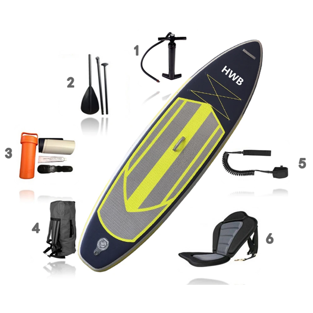 Navy Single Layer PVC Drop Stitch Inflatable Sup Stand up Paddle Board ISUP
