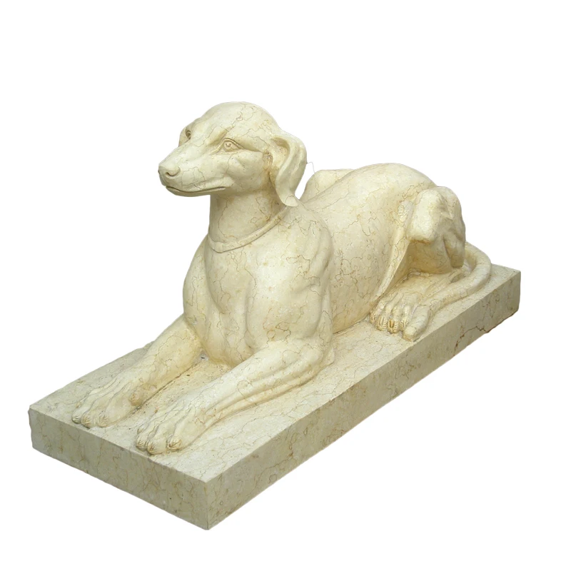 Marble Animal Dog Statue For Sale