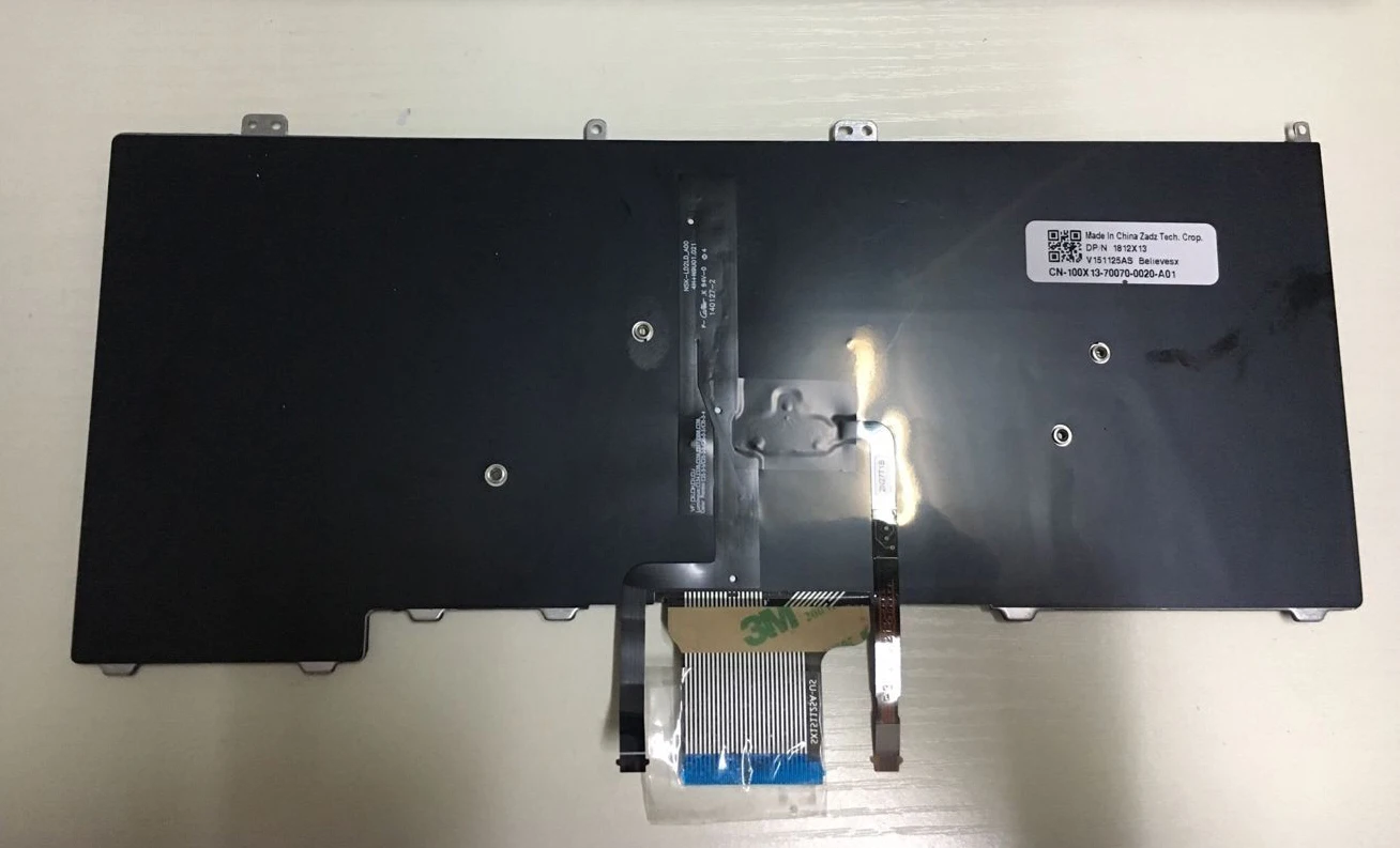 Tastiera Retroilluminata Per Dell Latitude E7240/E7440 &ndash; Nuova, Con Puntatore, Layout USA