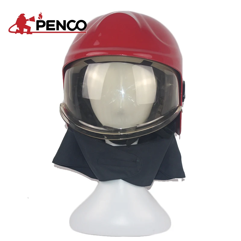 Shanghai PENCO 2021 New Composite Material Fire Resistant Helmet  Fireman Rescue Helmet for Firefighting