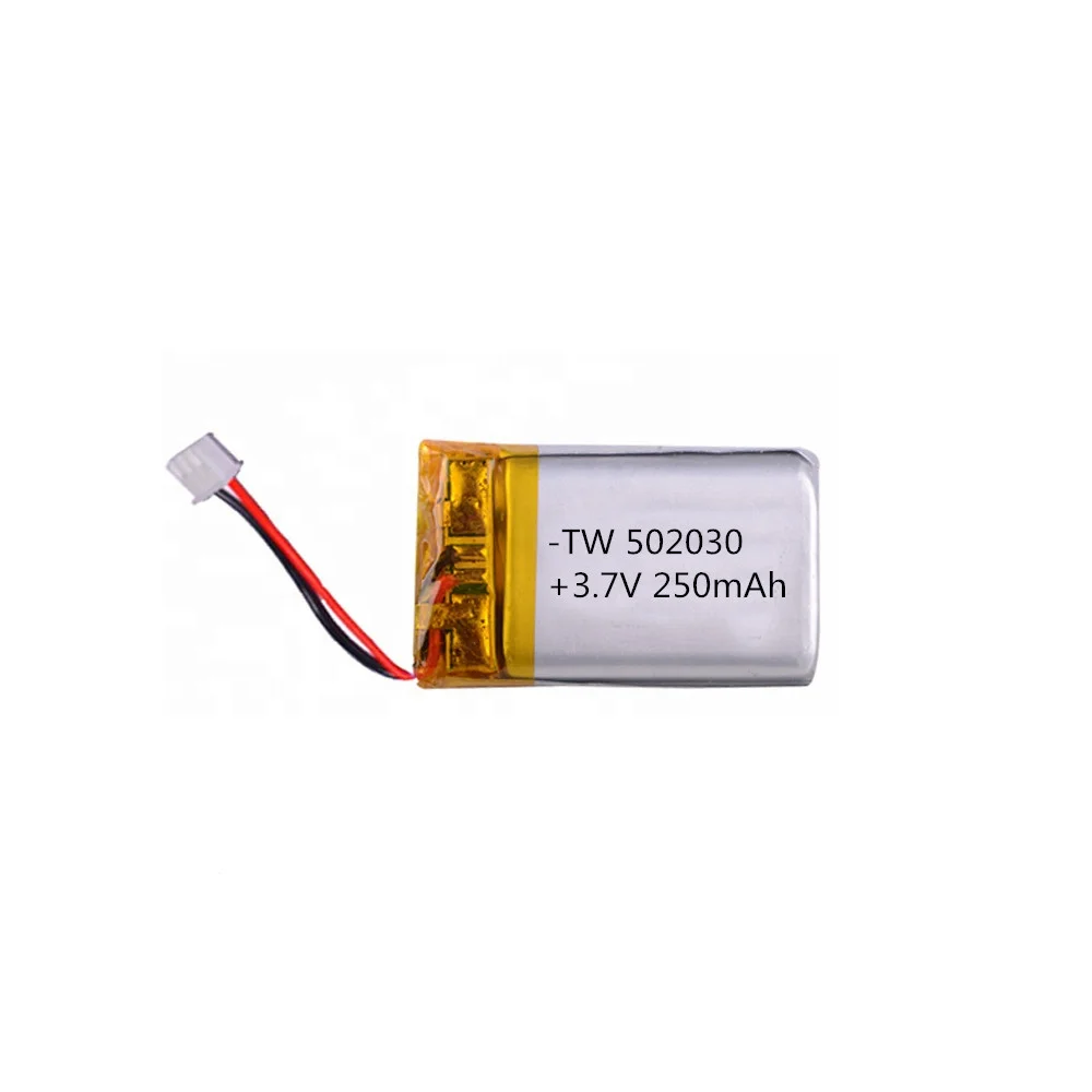 502030 250 mah 3.7v titanate hard case drone enrich power lithium polymer ion battery cells