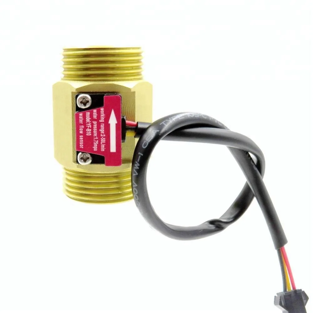 YF-B10 SEA WATER FLOW METER 1 INCH BSP THREAD BRASS MATERIAL 2-50L/min FLOW RANGE