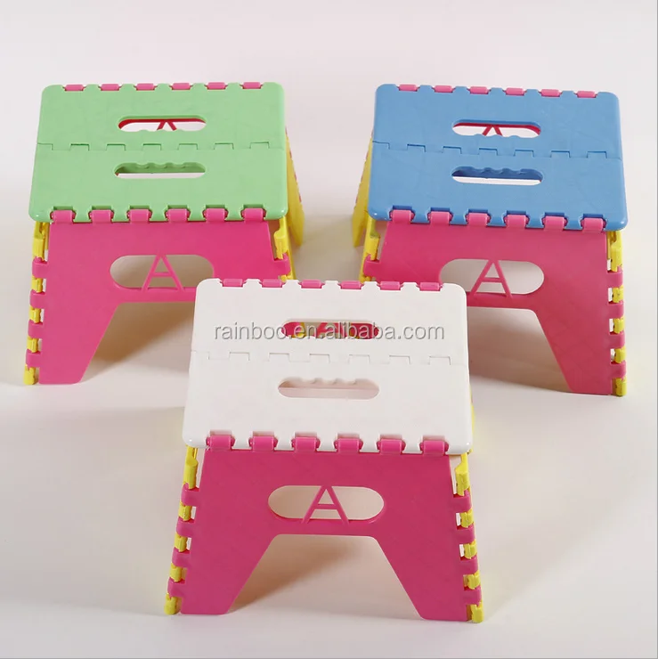 Рекламный дешевый стабильный легкий Детский портативный складной стул для ног