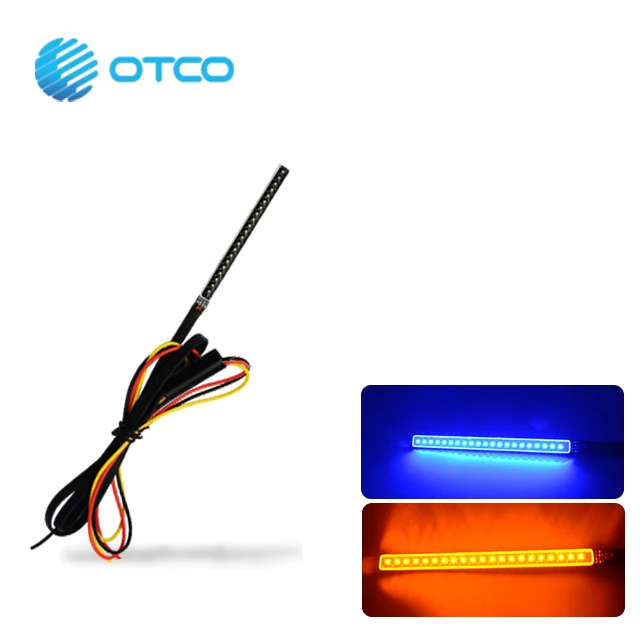 Разноцветный Красный Янтарный синий зеленый задний фонарь Плазменные стержни для мотоцикла на