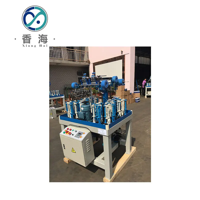 80 Серия 16 шпиндель 4 головки круглая эластичная лента вязальная машина