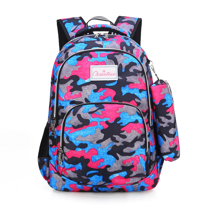 
Водонепроницаемый легкий Камуфляжный нейлоновый рюкзак для учеников начальной школы, детский рюкзак для зоопарка 