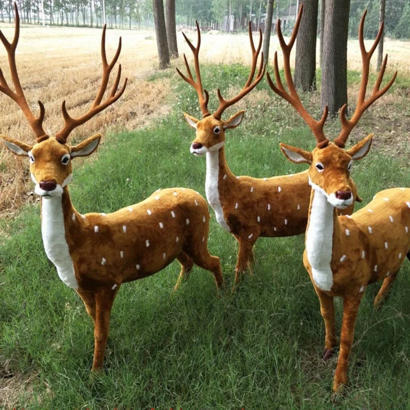 Factory Direct Craft Life Size Reindeer For Christmas Villages And