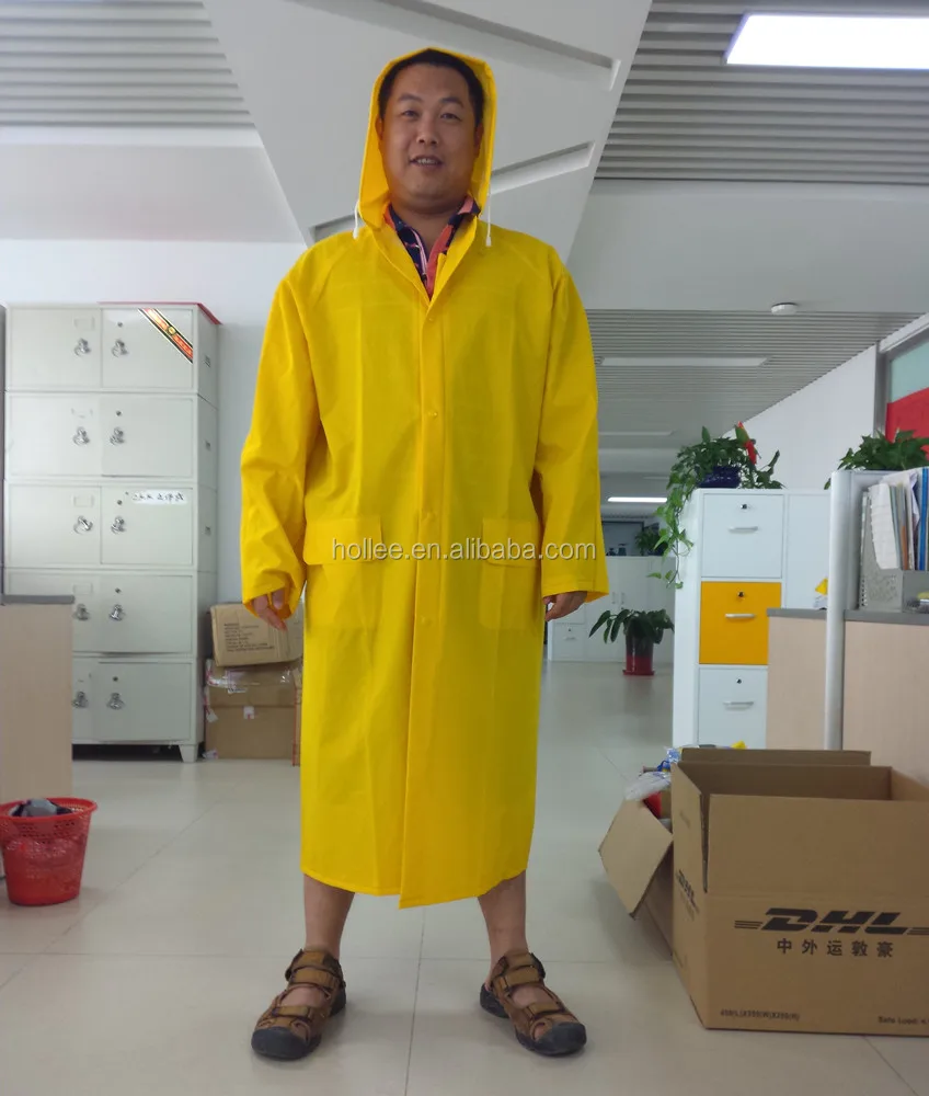 rubberised cotton raincoat