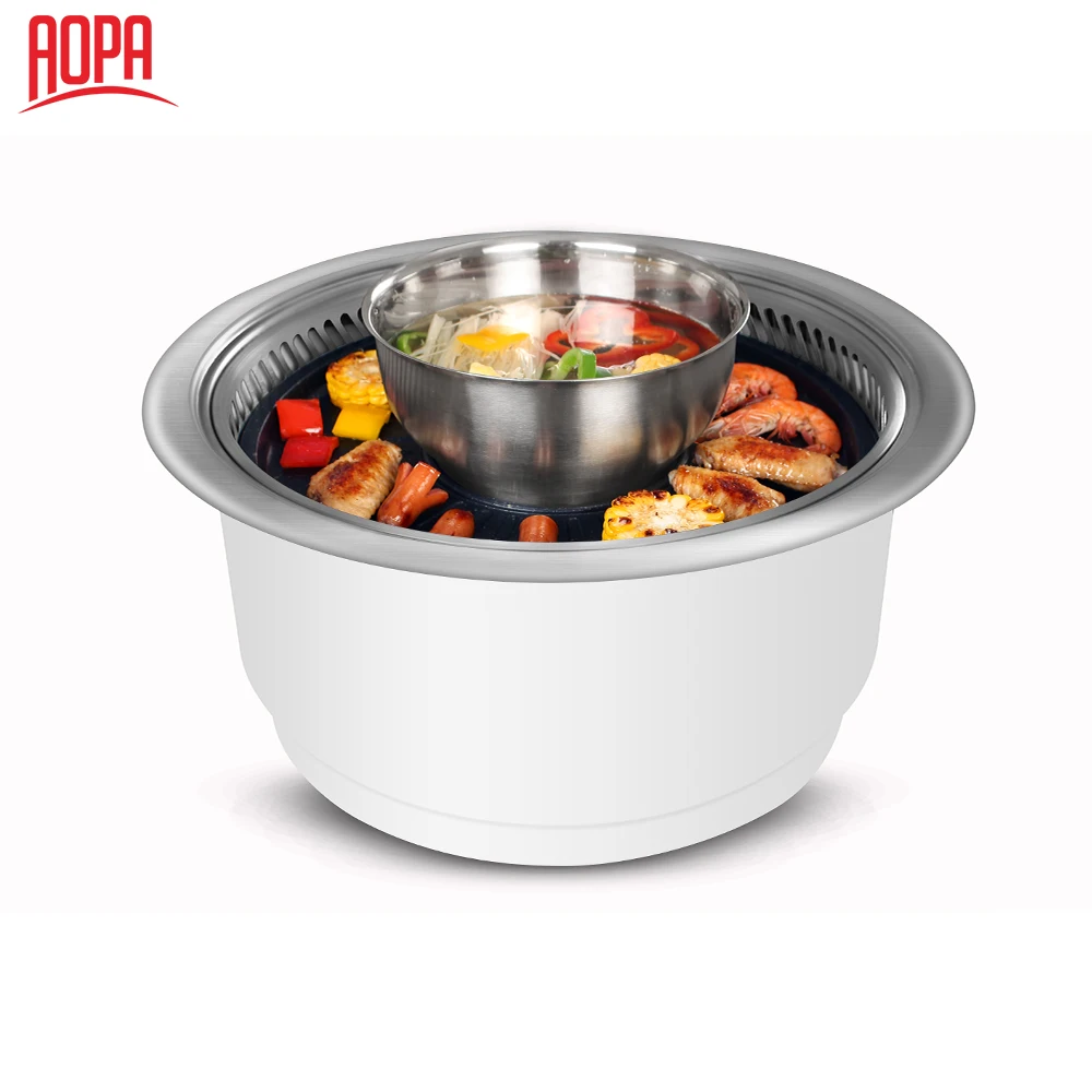 AOPA indoor infrared commercial smokeless japanese korea bbq grills for restaurant