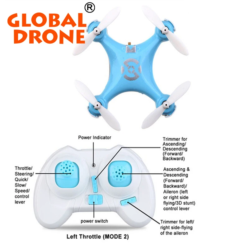Cheerson Cx-10 Cx10 Mini 2.4ghz 4ch Rc Remote Control Quadcopter Helicopter Drone Cx 10 Led Toys Headless Mode 3D Flips