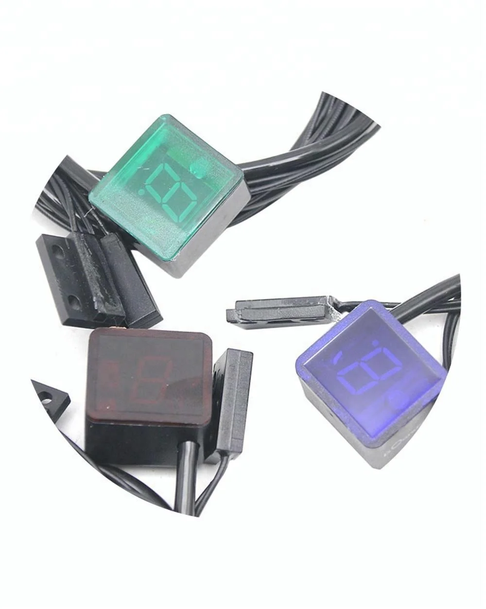 Motorcycle Gear Indicator Motorcycle Universal Shift Lever Sensor Gear Display Digital LED Indicator