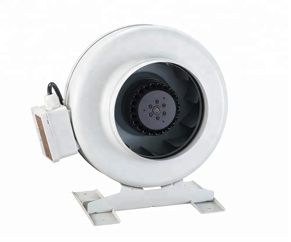 AC 125mm Fresh Air Inline Circular Centrifugal Duct Ventilation Fan for Kitchen