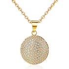 2019 Fashion Zircon 18K Chian Gold Plated Women Necklace Jewelry for Woman
