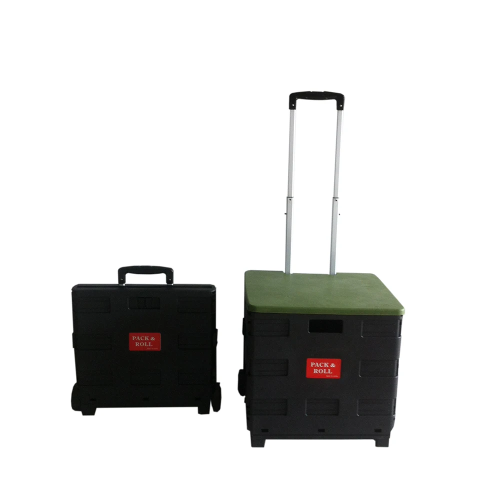 Mobile Box Cart 2 Wheel Shopping Rolling Plastic Folding Box Cart - Buy Folding Box ...