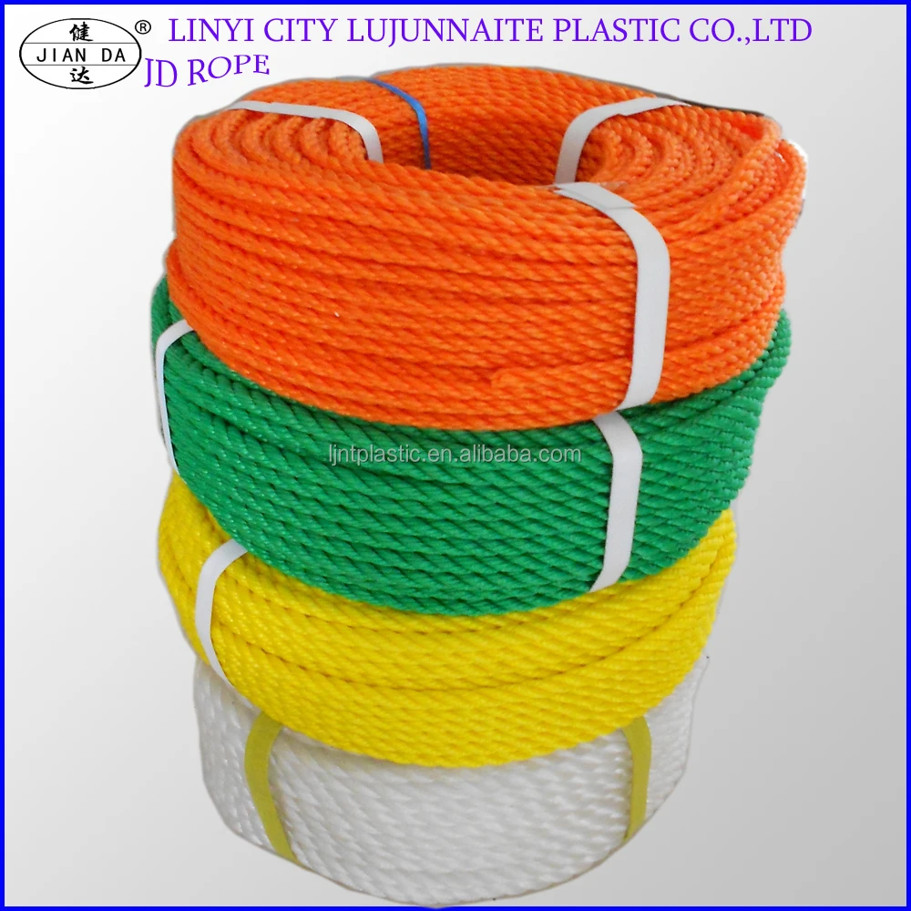 Высококачественные антиоксидантные и анти-УФ витые полиэтиленовые канаты в 3 или 4 нити