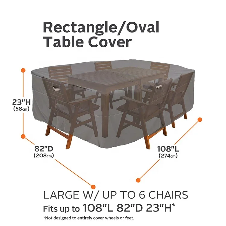 Premium Durable Waterproof Patio Table Chair Garden Furniture Cover