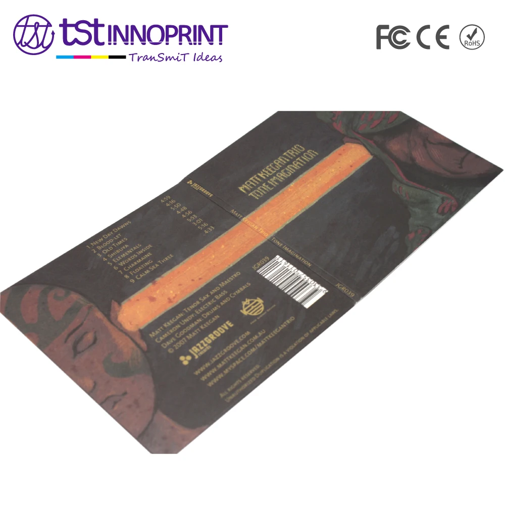 Custom CD Sleeve Printing with CD Disk