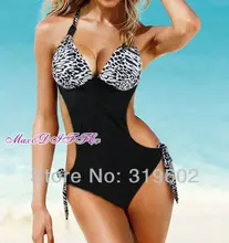 Free shipping  Sexy leopard print white brown yellow One Piece 3 colores size S M L XL XXL shipping within 24hs