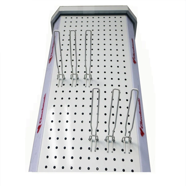 Floor Standing Rotating Pegboard Display Stand