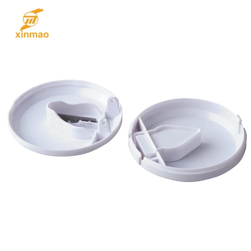 
Оптовая продажа, круглая коробка для таблеток, недорогая коробка для хранения таблеток конфетного цвета с резаком для промо 