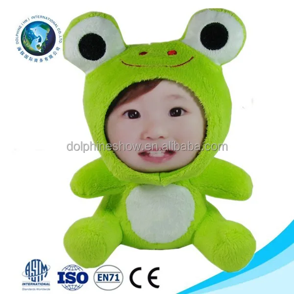 Funny Cartoon 3d Photo Face Soft Toy Cute Green Frog Plush Toy 3d Face With Plush  Toy - Buy 3d Face With Plush Toy,3d Photo Face Soft Toy,Green Frog Plush Toy  Product
