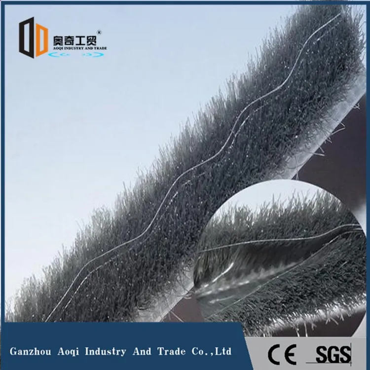 Customizable Plastic Mohair Weather Strip with Fin for Sliding Window Seal