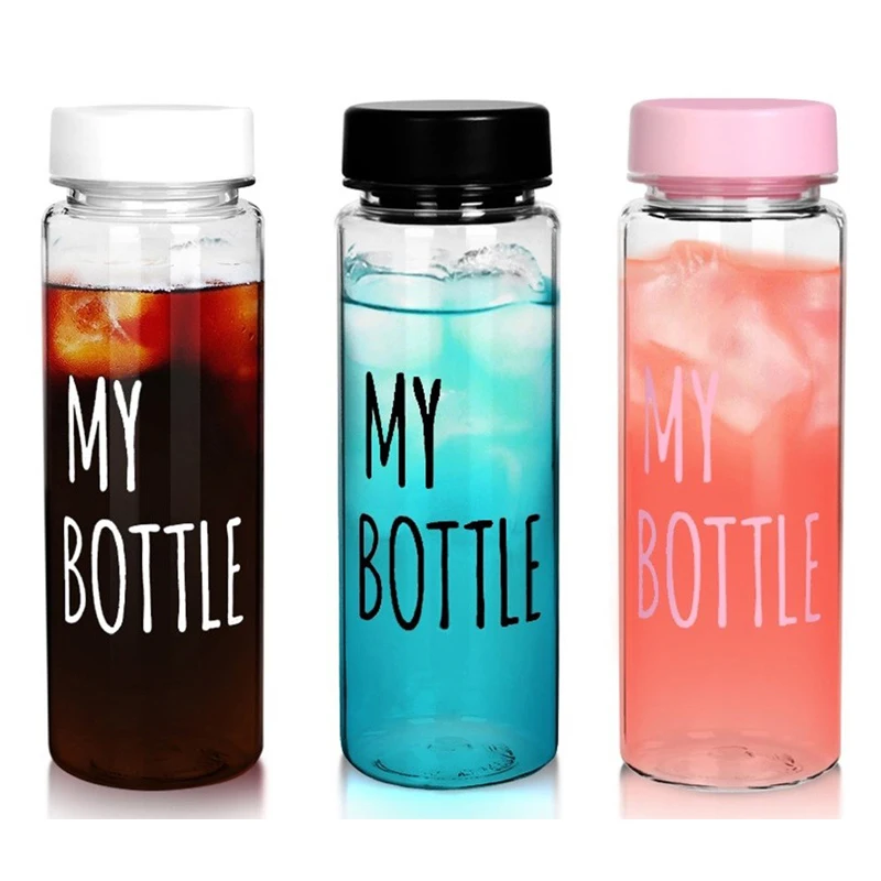 Бутылка для воды 500 мл, моя бутылка в Корейском стиле с подарочным мешком