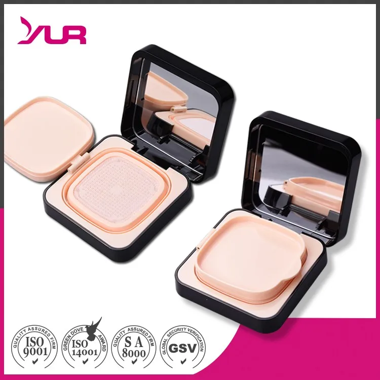 Newest Empty square Plastic air Cushion Compact Powder Foundation case Custom
