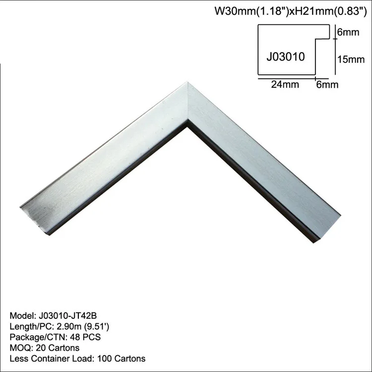Picture Photo Frame Moulding Foshan Wholesale Stick Small PS Polystyrene Fashionable Plastic China Chinese Gold 30mmwx21mmh
