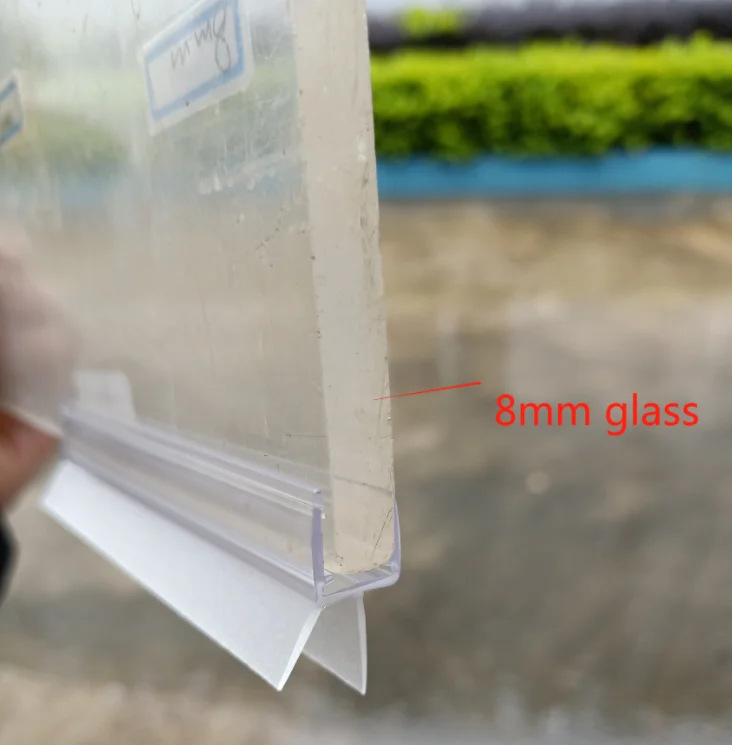 product hot sale  shower door bottom rubber seal strip waterproof clear pvc shower seal rubber door seal-9