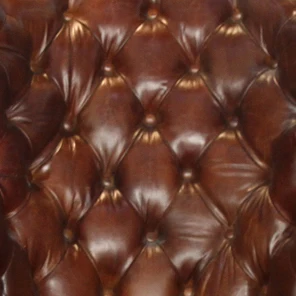 Button Wing Back Deconstructed Chair Vintage Tufted Leather Wingback Chair