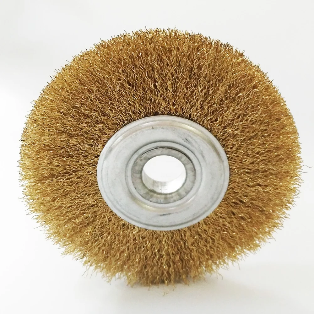 ATOPLEE 30pcs Brass Coated Wire Brush Wheel & Cup Brush Set With 1/4 Inch Round Shank,6 Sizes - View #11