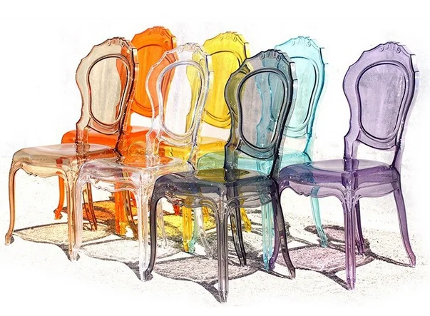 Factory Price Colorful Popular Party Clear Acrylic Princess Chair