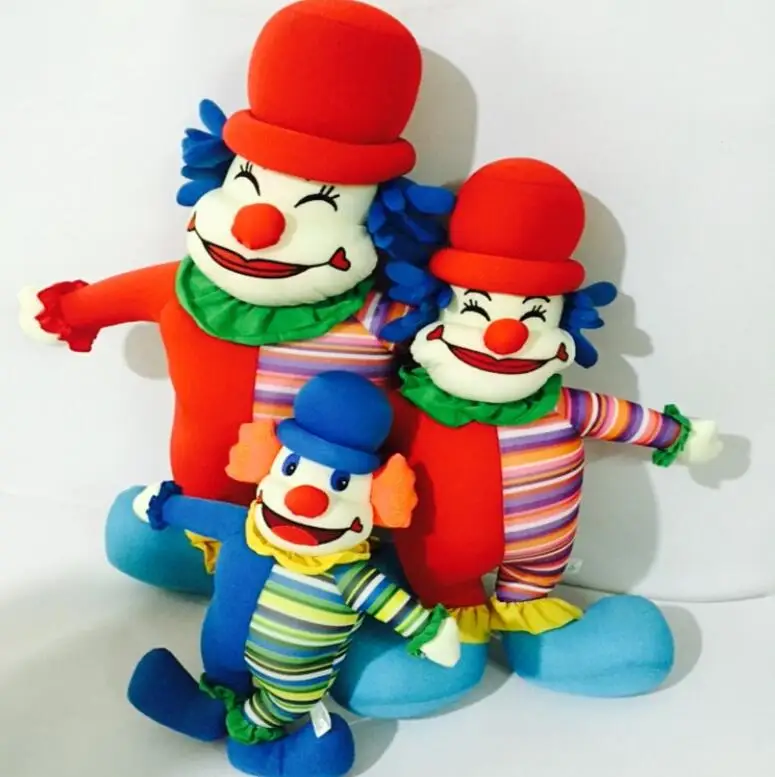 Baby Cute Soft Clown Dolls Plush Musical Clown Toys
