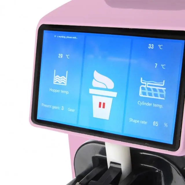 
2020 одиночный вкус, супер тихий маленький настольный аппарат для изготовления гелевых изделий/коммерческий мини-аппарат для приготовления мягкого мороженого с воздушным насосом предварительного охлаждения 