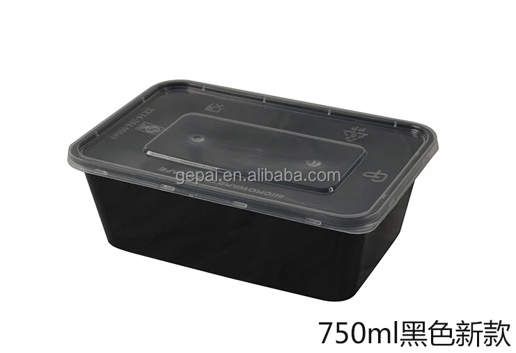 Disposable microwave food containers 750ml (50pcs)