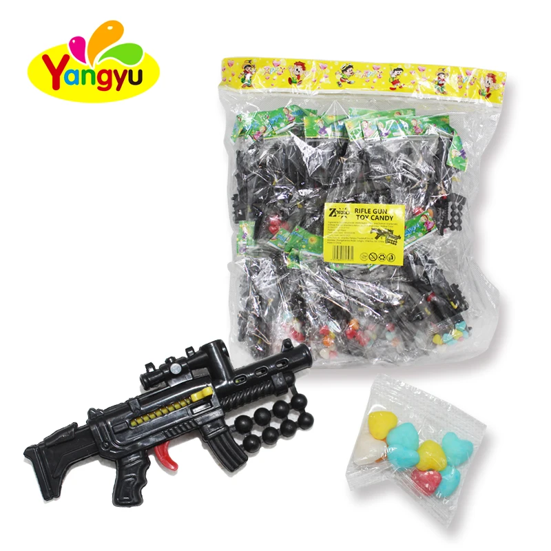 Дешевые пластиковые маленькие игрушки-пистолеты с конфетами для детей
