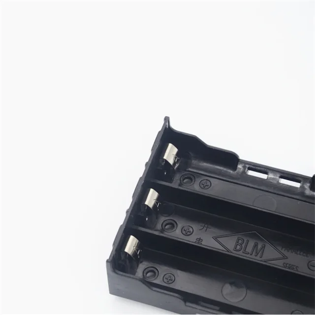 3 ячейки параллельного держателя литий-ионного аккумулятора 18650 7 в с контактами для пк