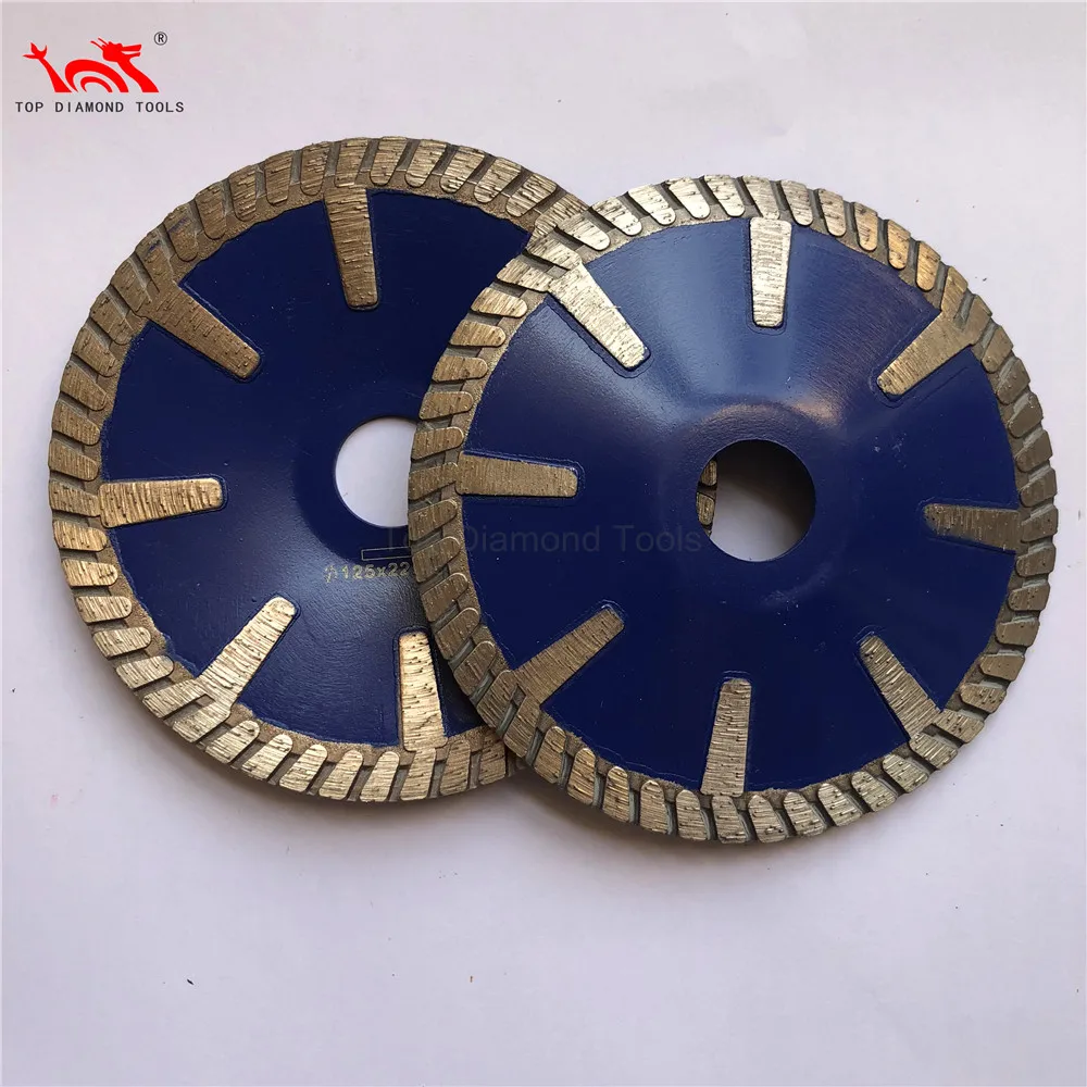 Диаметр 5 дюймов турбо алмаз контур пильное полотно с портом «мама» диск для изгибами совершает резку по гранит