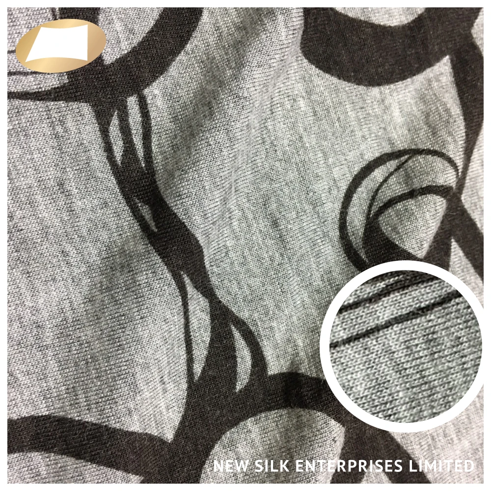 Вискозное вискозное волокно 30s нить с принтом ткань для одежды платье 170 г/м2