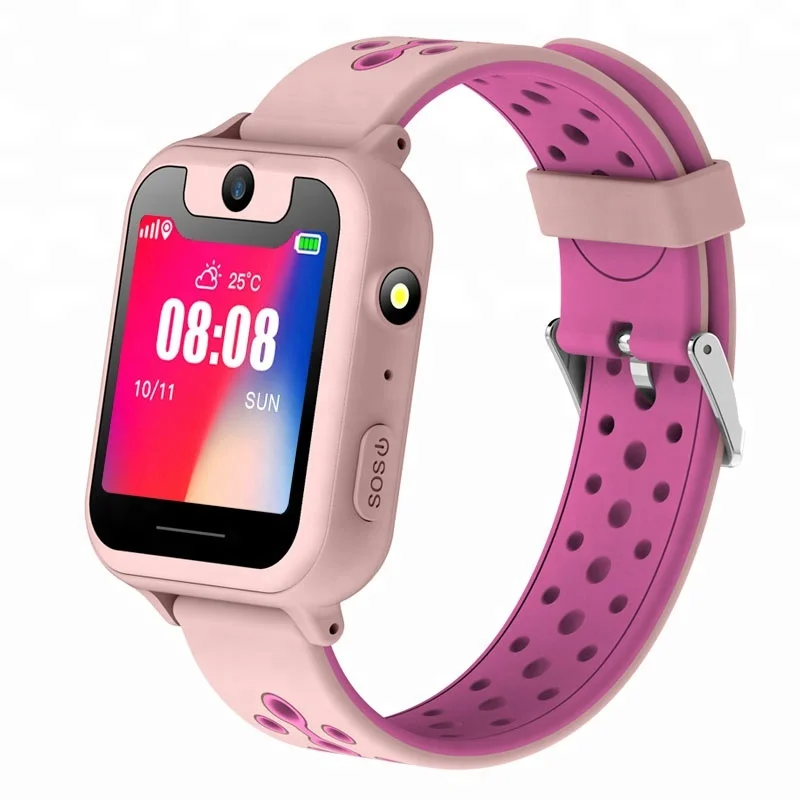 Розовые электронные часы