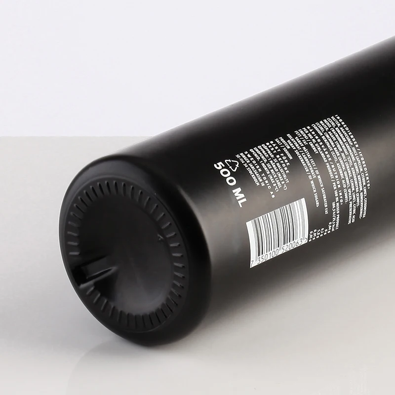 High Quality Frosted Black Color Round Tequila Glass Bottle 200ml 500ml Free Sample