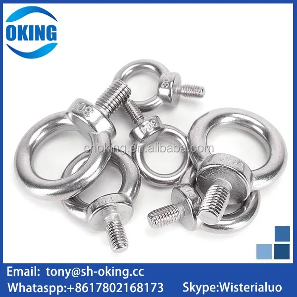 Eye Bolt Stainless Steel Corrosionresistant Fully Threaded Rod End