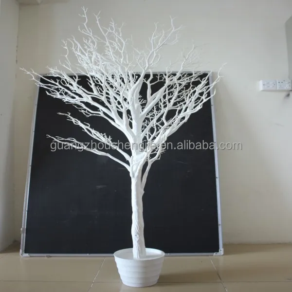 White Wedding Table Centerpieces Decoration Artificial Dry Tree Without