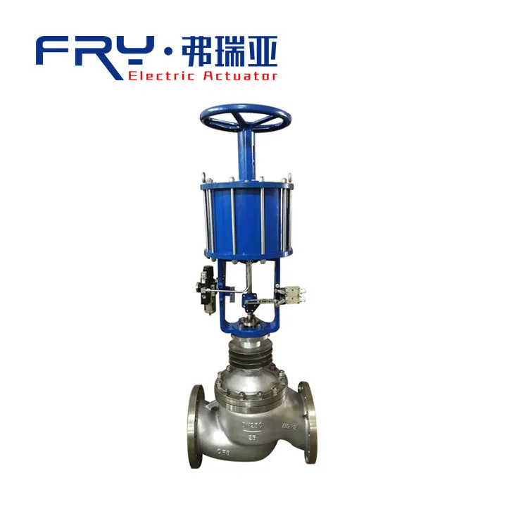 Spring Piston Actuator Compact Single Seat Valve ZJHS Pneumatic Piston Control Valve Steam