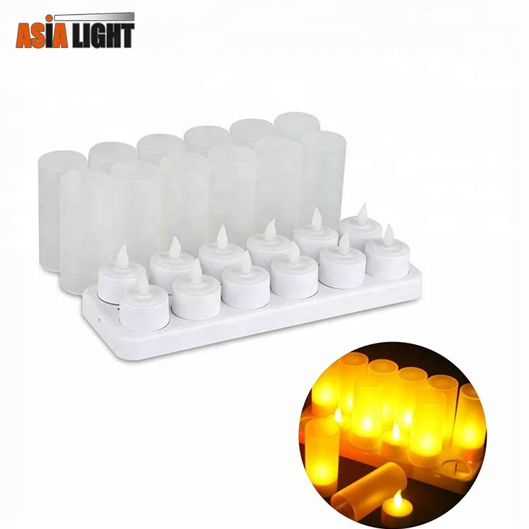 Перезаряжаемая светодиодная чайная свеча